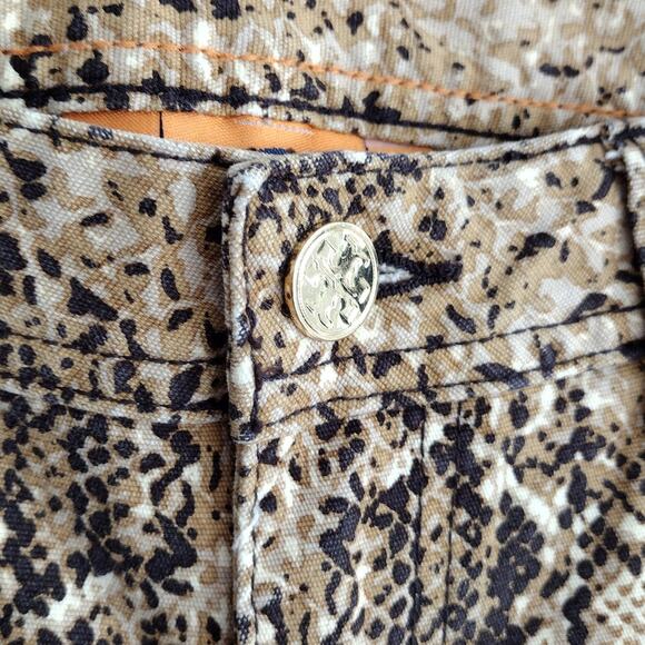 Tory Burch Snakeskin Python Print Super Skinny Jeans Women Size 26 35" TALL LONG - Picture 4 of 15